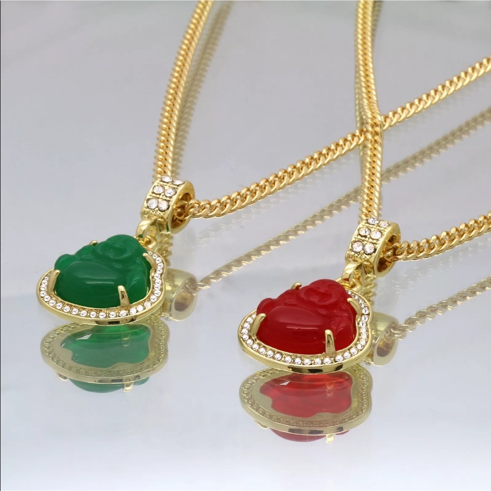 Green & Red Buddha PendantS